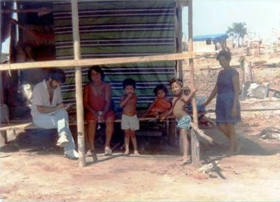 Trabalhando con indígenas en la Amazonia - 1978